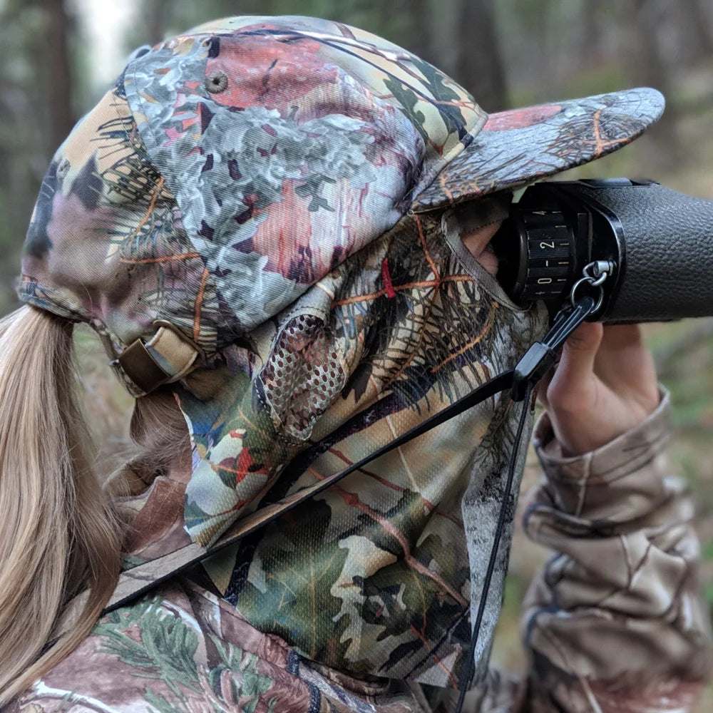 2-in-1 Face Mask + Ball Cap Hats in REALTREE & KING’S CAMO -