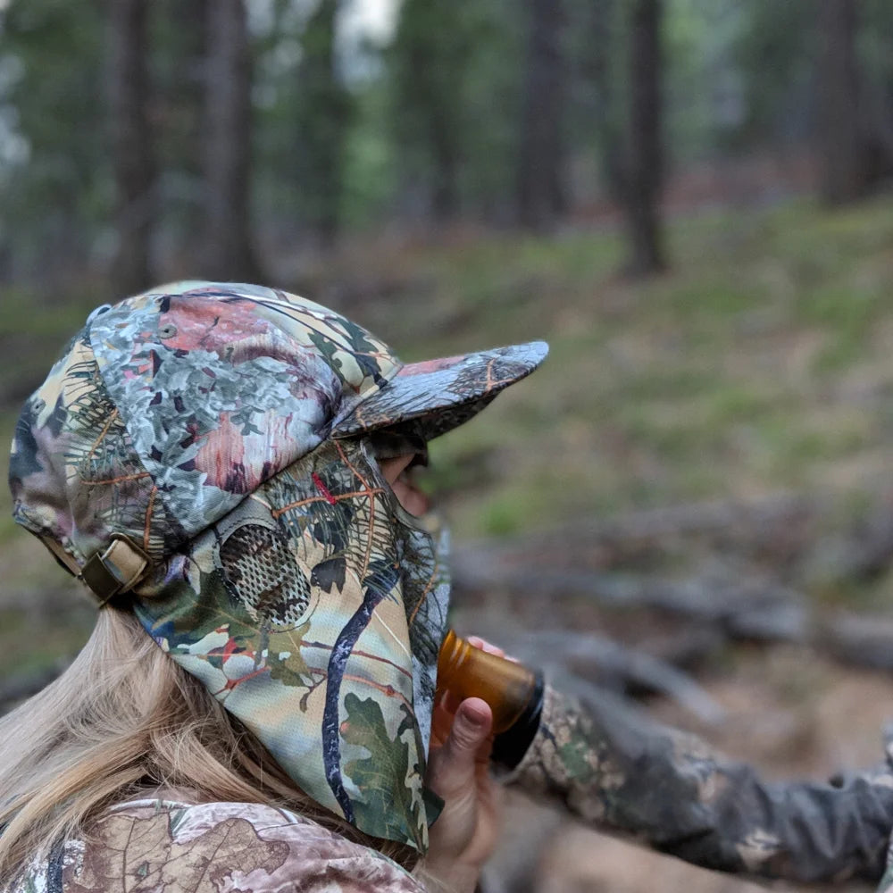 2-in-1 Face Mask + Ball Cap Hats in REALTREE & KING’S CAMO -