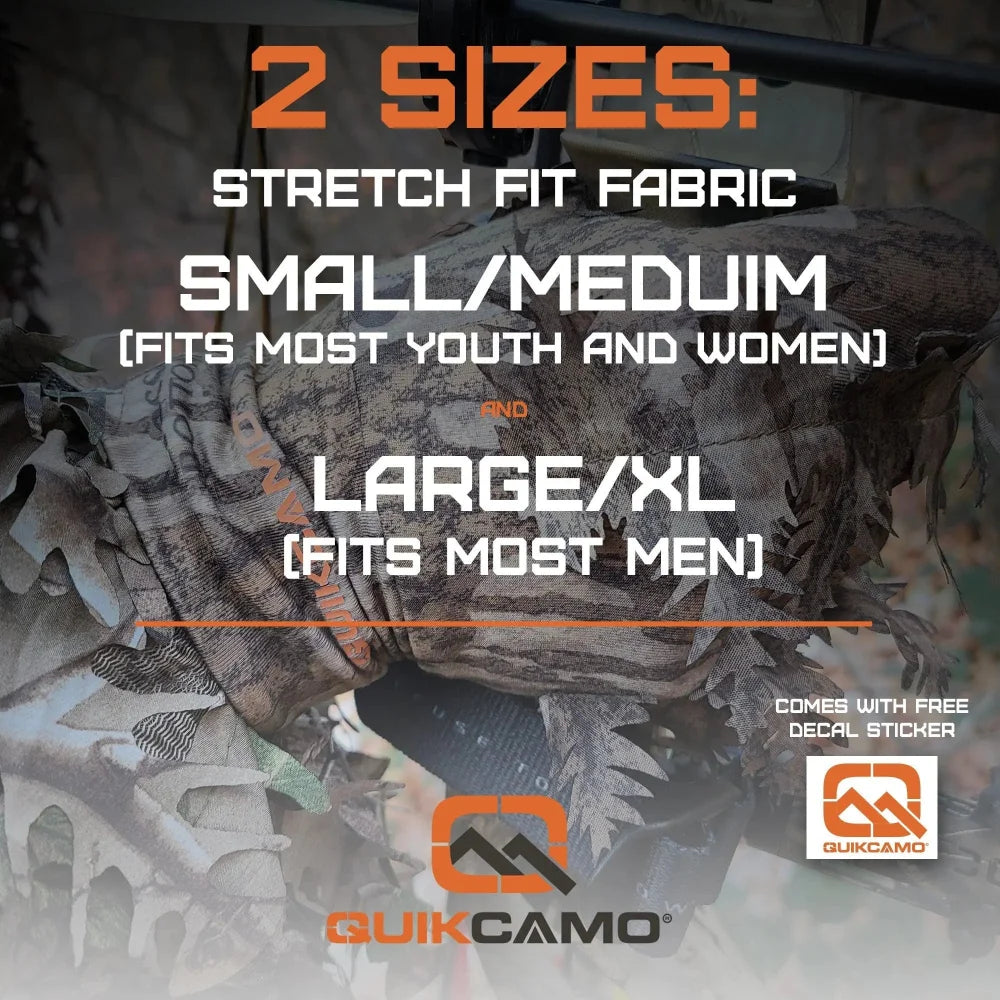 New Leafy Camo Gloves (Mossy Oak and Realtree Fingerless or 