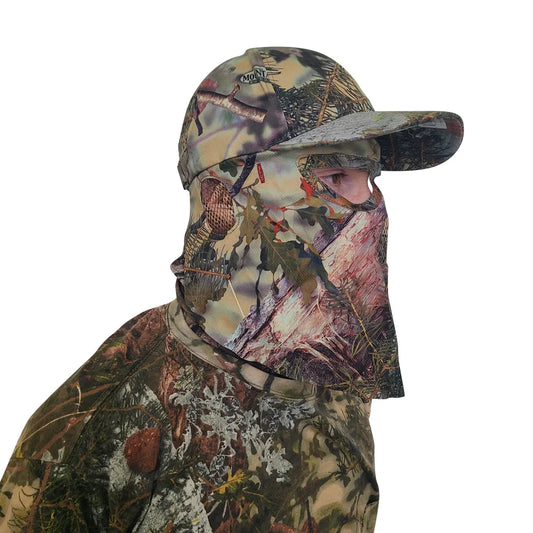 2-in-1 FRONT Face Mask and Camo Hat (Fitted and OSFM) -