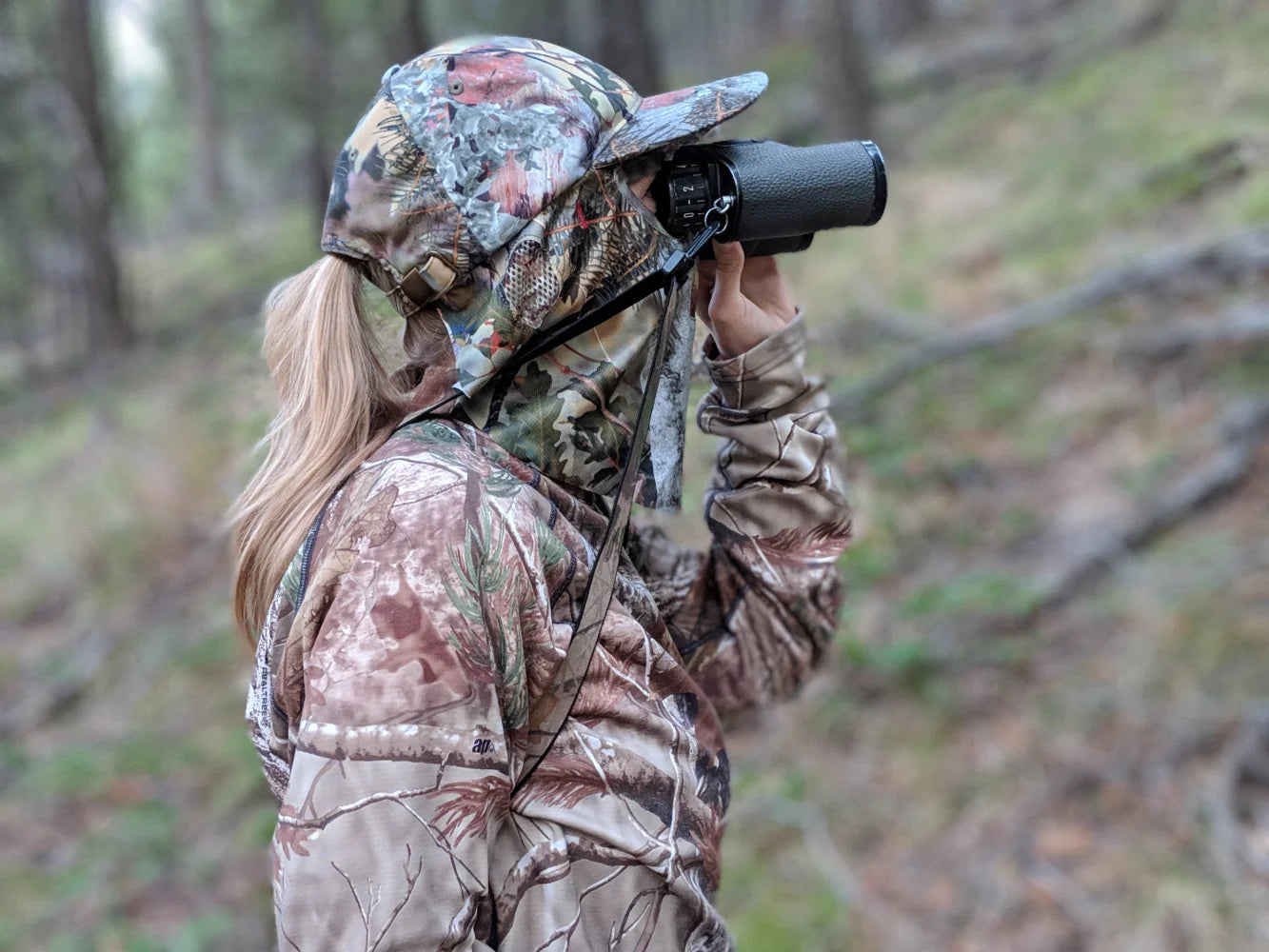 2-in-1 FRONT Face Mask and Camo Hat (Adjustable OSFM) -