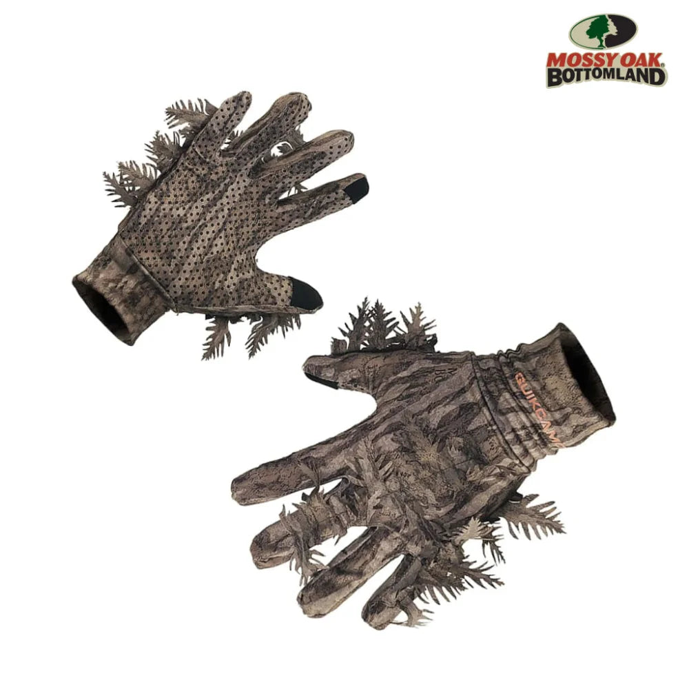 New Leafy Camo Gloves (Mossy Oak and Realtree Fingerless or 