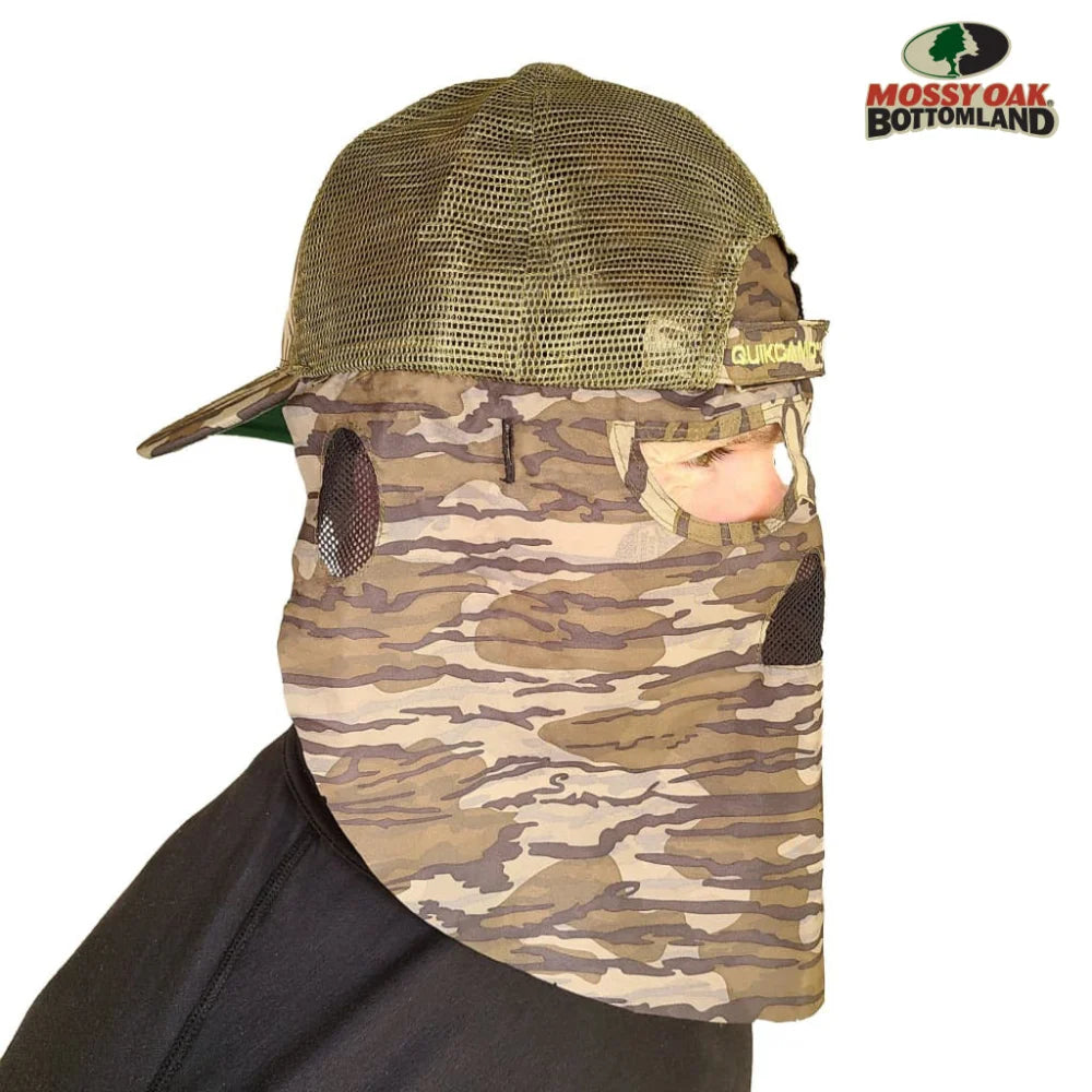 2-in-1 Rear Face Mask Ball Caps (MOSSY OAK & REALTREE Camo)