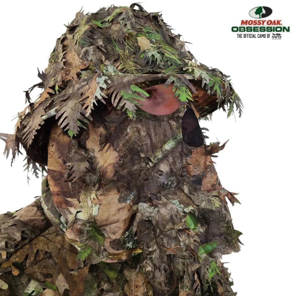 NWTF Mossy Oak Obsession 3D Leafy Camo Bucket Hat Turkey Hunting