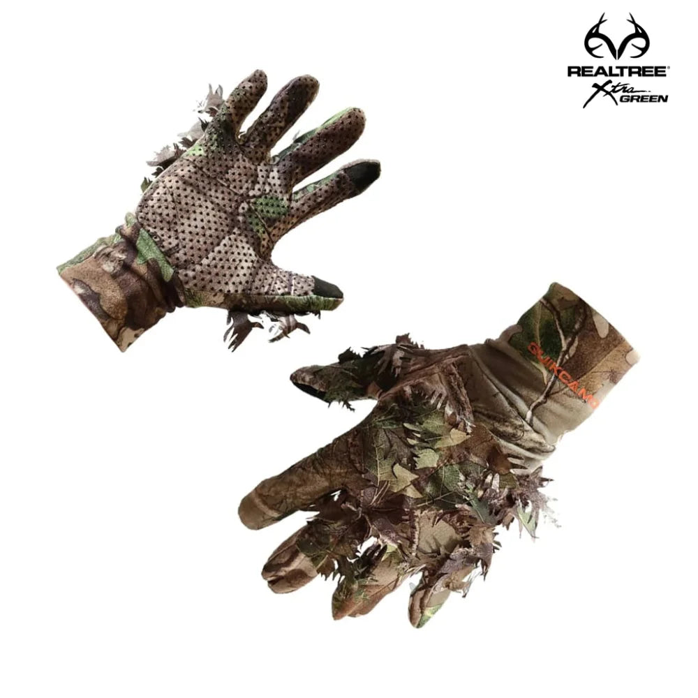 New Leafy Camo Gloves (Mossy Oak and Realtree Fingerless or
