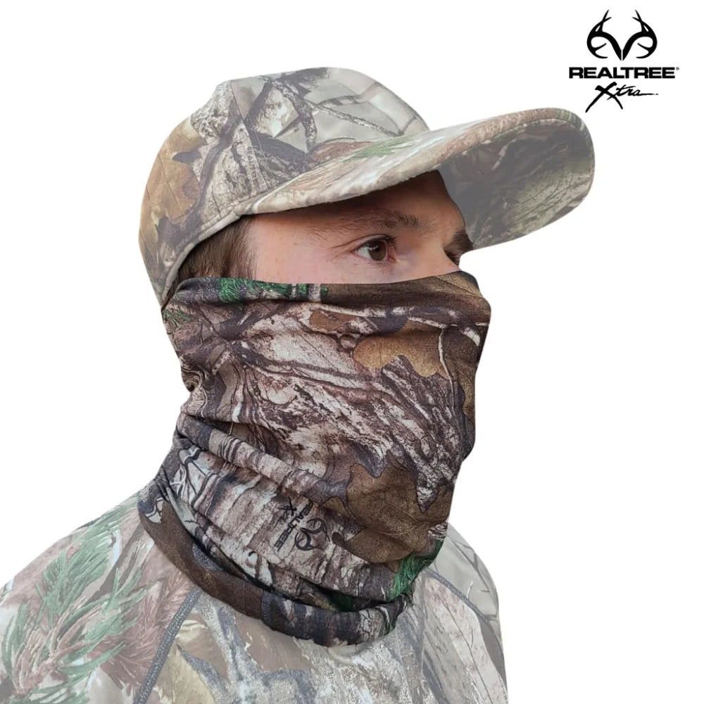 Face Mask Gaiter (Mossy Oak and Realtree One Size Fits All) 