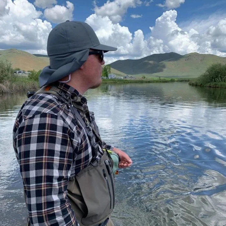 Gray Sun Shade Hats | UV Protection | UPF 45+ | CoolCore Fabric (Fitted) - QuikCamo