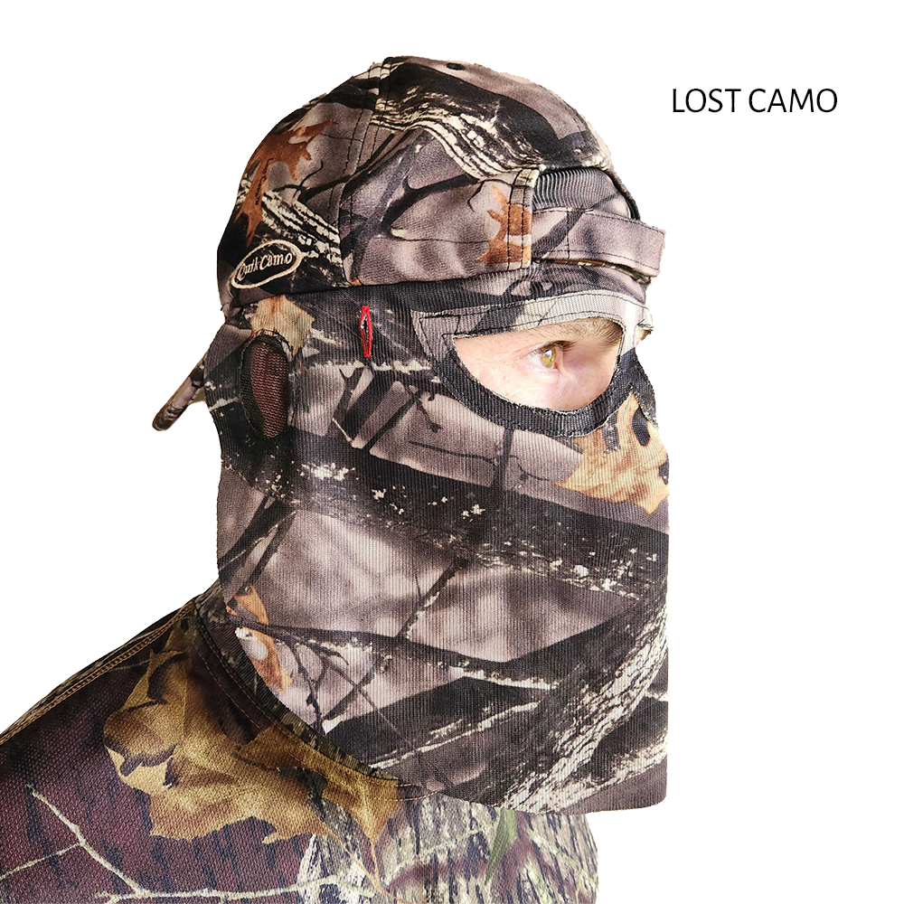 Mathews Logo Camo Hat with Face Concealment