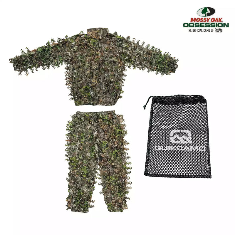 Ghillie Suit: 3D Leafy Camo in Mossy Oak Camouflage by QuikCamo
