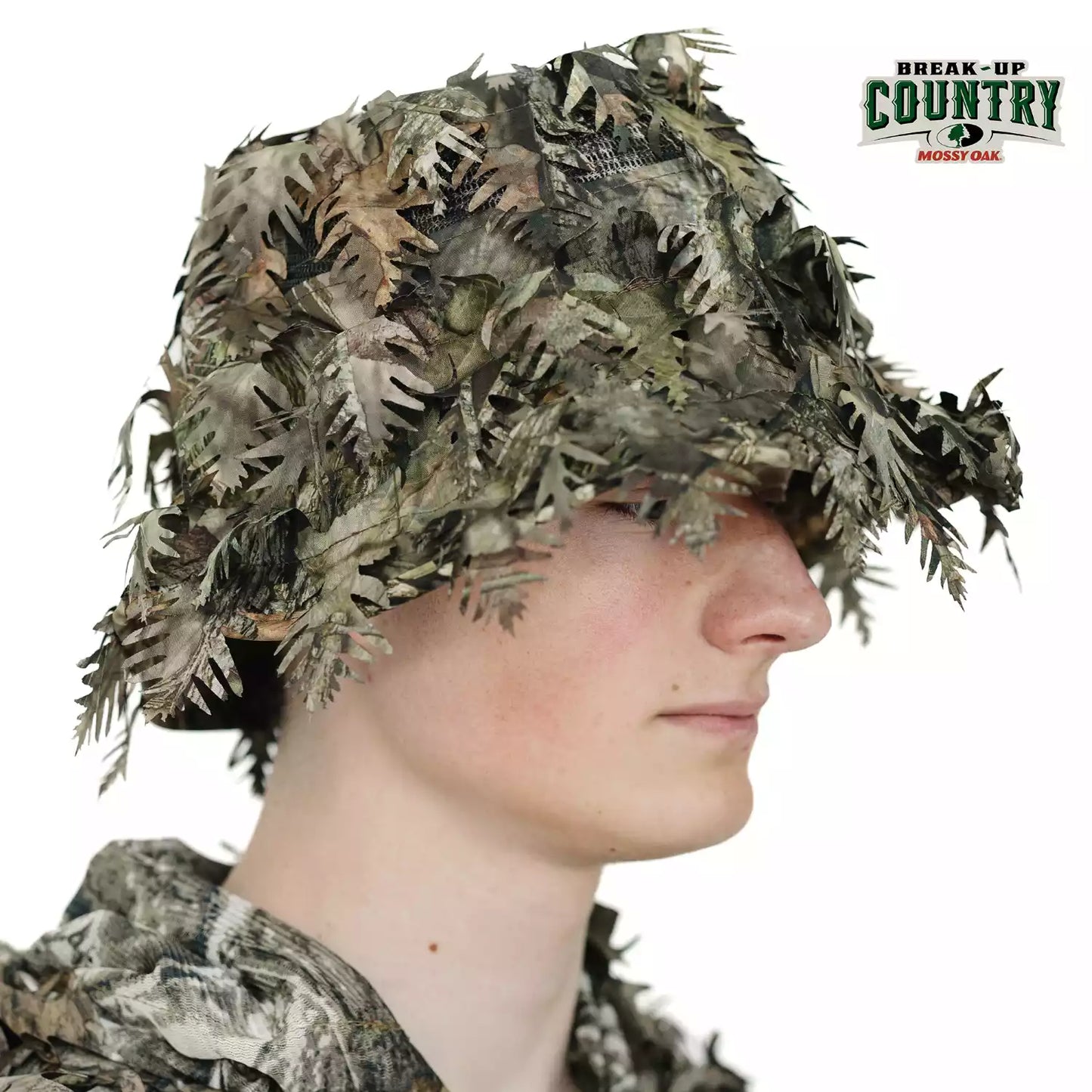 2-in-1 Leafy Face Mask and Bucket Hat (Adjustable, OSFM)
