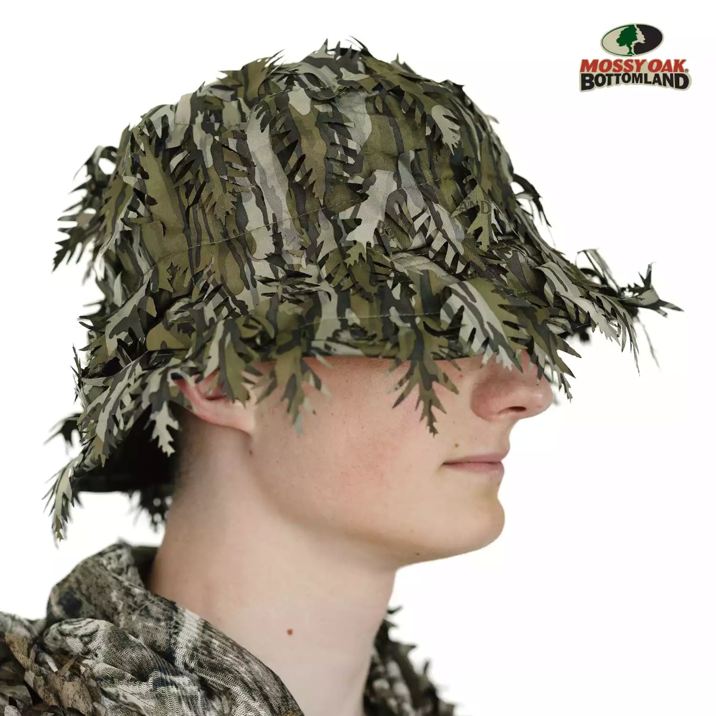 2-in-1 Leafy Face Mask and Bucket Hat (Adjustable, OSFM)