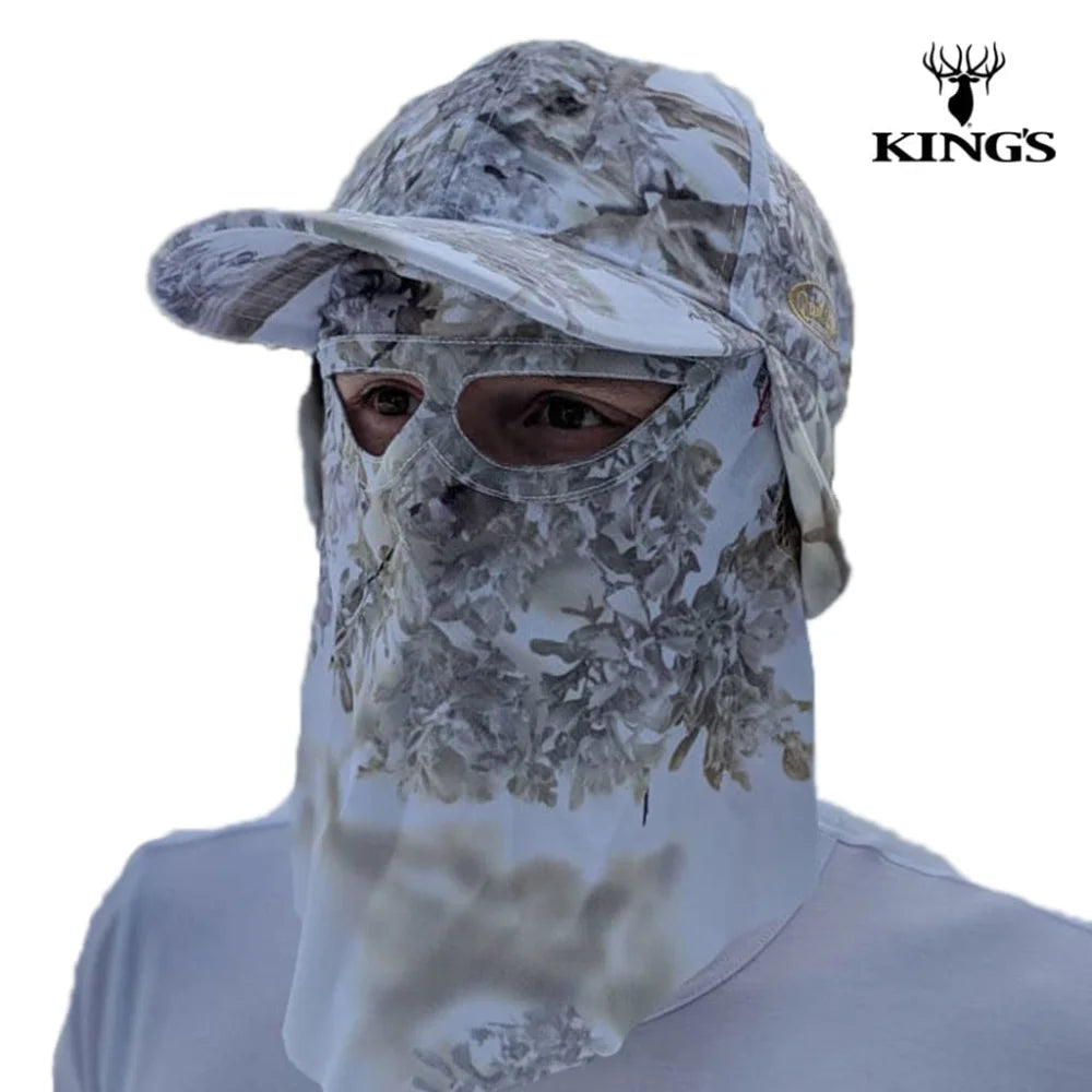 2-in-1 Face Mask + Ball Cap Hats in REALTREE & KING’S CAMO -