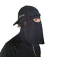 2-in-1 REAR Face Mask and Camo Hat (Fitted) - Black 61cm, 7 