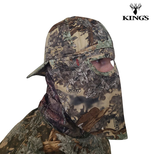 2-in-1 Rear Face Mask Ball Caps (MOSSY OAK & REALTREE Camo) 