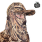 2-in-1 FRONT Face Mask and Camo Hat (Adjustable, OSFM)