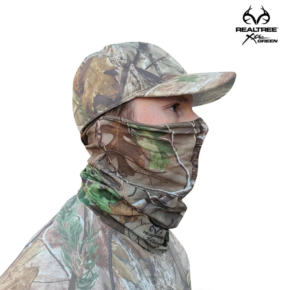 Face Mask Gaiter (Mossy Oak and Realtree One Size Fits All) 