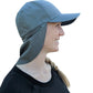 Gray Sun Shade Hats | UV Protection | UPF 45+ | CoolCore Fabric (Fitted) - QuikCamo